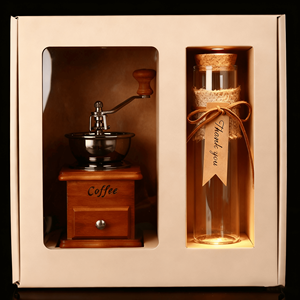 Moulin à <span class=keywords><strong>café</strong></span> rétro classique en bois massif moulin à <span class=keywords><strong>café</strong></span> à main noyau en céramique moulin à grains réglable avec lunettes - Product Image 5