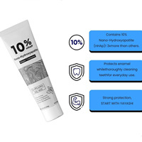 Dentifrice blanchissant pour les dents à 10% de nano-hydroxyapatite sans fluorure, marque privée, effet éclatant, haleine fraîche, dentifrice pour les dents