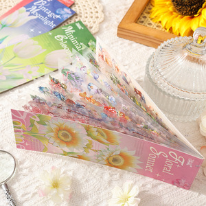 20 autocollants série de citations de fleurs autocollants créatifs avec <span class=keywords><strong>film</strong></span> découpé autocollants floraux pour journaux manuscrits - Product Image 3