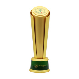 Nouveau design de trophée en aluminium doré, base de trophée, natation, sports, coupe internationale de football, personnalisable - Product Image 1
