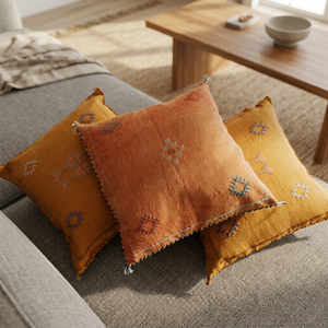 หมอนอิงผ้าไหมซาบราโมร็อกโกแท้ - Product Image 3