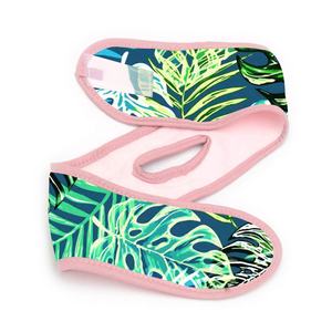 Custom Print Microfiber Fluwelen Schoonheid Huidverzorging Salon Make-Up Gezicht Wassen Facial Douche Spa Hoofdband Met Paardenstaart Gat - Product Image 4