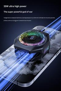 Blackshark พัดลมแม่เหล็ก5PRO ตัวทำความเย็นโทรศัพท์พัดลมเย็นโทรศัพท์แบบตบมือสำหรับ iPhone 13/Black Shark 4 /rog/xiaomiomi/poco F3/สวิตช์/แผ่นระบายความร้อนได้อย่างรวดเร็ว - Product Image 6