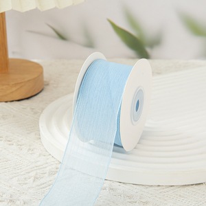 Ruban en organza satiné premium avec finition satinée pour la fabrication de nœuds cadeaux pour flacons de parfum - Product Image 4