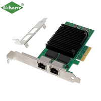 Tarjeta de Red Interna para Servidor ST7255 PCIe X4 I210-T2 de Doble Puerto 1000BASE-T Gigabit, Disponible para Sistemas de Cámaras Industriales