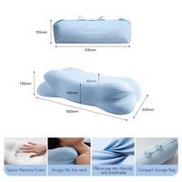 Oreiller de sommeil pliable Zeemora pour soulager la pression, design portable et pliable, utilisation double voyage et maison, OEM ODM