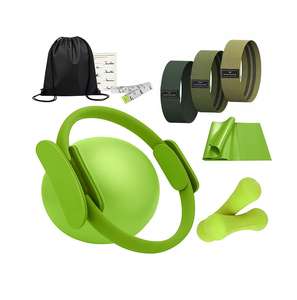 Set de Pilates Ajustable de 11 Piezas: Anillo Mágico, Bandas de Resistencia, Cinta Métrica, Kit de Pesas, Accesorios para el Hogar y Bolsa de EVA - Product Image 1