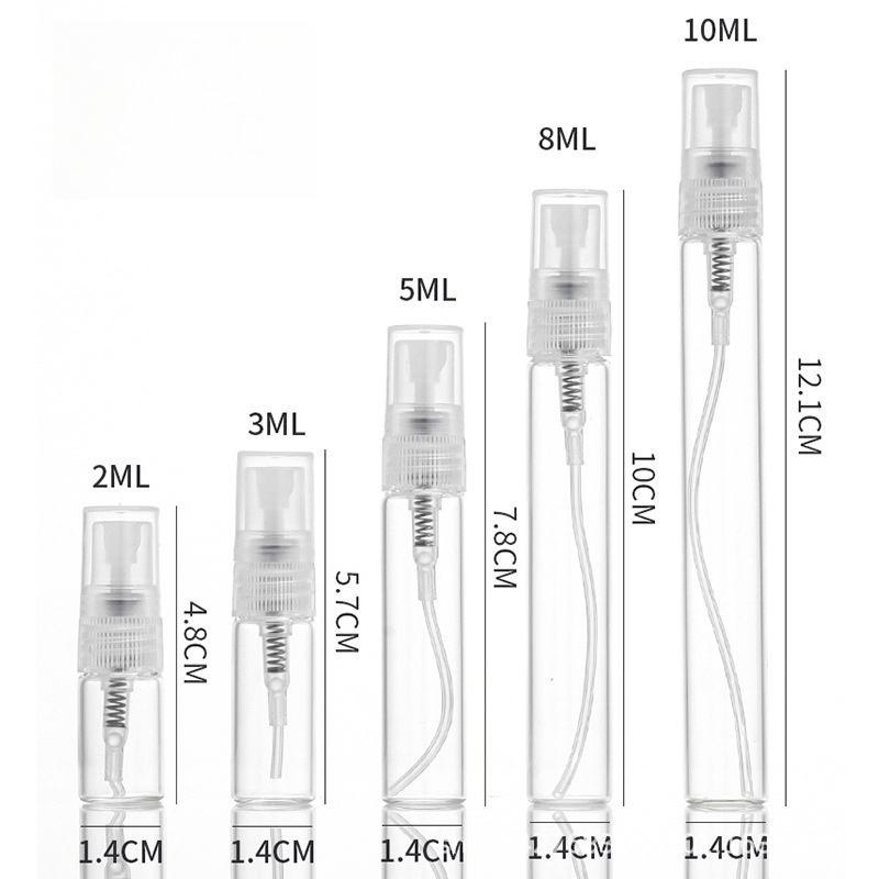 Clear Bottle With White Spray Lid