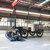 Robot de nivellement laser pour béton Jiubang haute efficacité 35,5 kW avec moteur Leica/Trimble, précision laser 1,5 mm et flèche télescopique