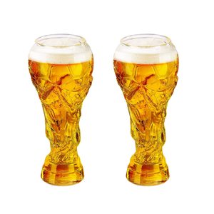 Taza creativa de 450mL Taza de cerveza de cristal Worlds <span class=keywords><strong>Copa</strong></span> de cristal Bar Balón de fútbol Vasos de cerveza - Product Image 3