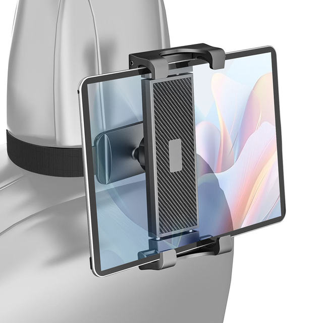 2026 New Strap Car Back Seat Tablet Holder Mount for Car Headrest iPad Pro Air Mini iPhone All 4.7-12.9 Inch Samrtphones Tablets