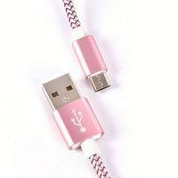 Câble Micro USB Câble de données de chargeur rapide tressé en nylon pour Samsung
