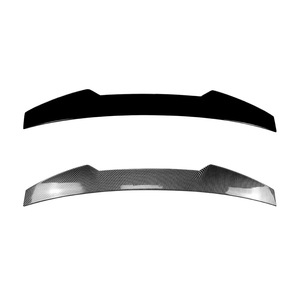 Audi A5 S5 RS5 F5 Sportback Roof <b>Wing</b> Rear Spoiler 2017-2024 Piano <b>Black</b> Carbon Fiber Texture ABS Ducktail Trunk Lip - Product Image 2