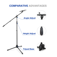 Trépied et projecteur, support pour microphone, lampe d'extérieur ou de studio, offre spéciale,