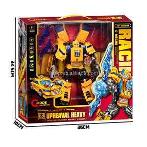 Modellino Auto <span class=keywords><strong>Robot</strong></span> per Ragazzi, Giocattolo Elettronico 26CM, Figura Trasformabile Anime con Luci e Suoni, Azione in Plastica - Product Image 5