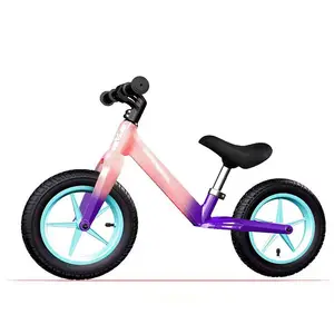 Roda de 12 polegadas crianças equilíbrio, bicicleta e criança, ciclo de corrida, scooter, bicicleta de empurrar