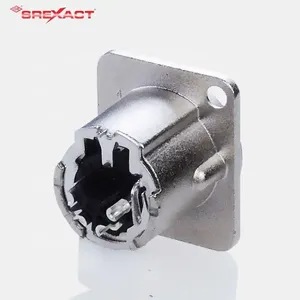 Haute qualité 4Pin Xlr Audio vidéo connecteur mâle boîtier en laiton Original Standard haute qualité 4Pin Xlr Audio vidéo mâle - Product Image 4