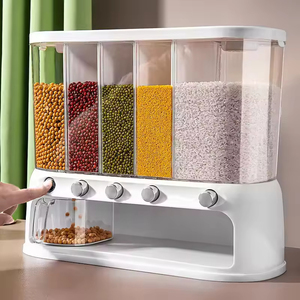 Conteneur de stockage multifonction moderne nordique en verre de 12 L, pliable, avec couvercle rabattable, hermétique, pour la conservation des aliments - Product Image 3