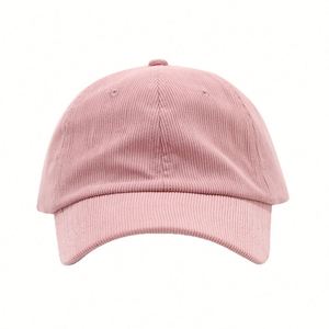 Gorra de Béisbol de Pana Suave Unisex, Color Sólido, Estilo Casual, para Exteriores, Moderna, Tipo Dad Hat, Deportiva y Colorida, Nueva Llegada 2025 - Product Image 5