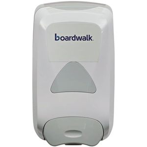 6,1 pouces. X 10,6 pouces X 5.1 In. Distributeur de savon liquide gris 1250 mL - Boardwalk 6754-06-GCE00VL - Product Image 4