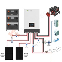 Convertisseur de courant hors réseau Luxpower SNA 6000 de haute qualité à onde sinusoïdale pure 6 kW avec chargeur