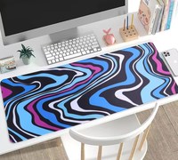 Tapis de souris de jeu pour bureau 900x400x3mm XXL Strata Liquid Cartoon Design en stock pour ordinateur portable clavier gamer
