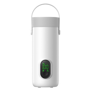 Customized 350ml <b>Battery</b>-Operated Thermal Water Cup Portable Travel Cordless Electric Kettle Temperature Control USB for Car Use - Product Image 5