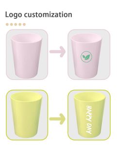 Gobelets de fête empilables en plastique de 9 oz pour enfants, sans BPA, réutilisables, personnalisables pour jus et lait - Product Image 3