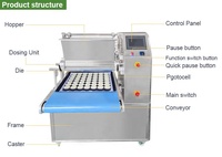 Machine commerciale de remplissage de petits gâteaux entièrement automatique, dépôt de biscuits, macarons, Machine de fabrication de gâteaux pour macarons