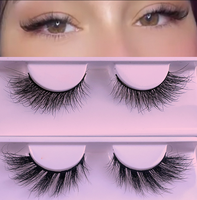 Meilleures ventes 2026 : Faux cils en vison 3D Foxy Winged Cat Eye Angel Wing, effet plume, naturels et volumineux, marque privée