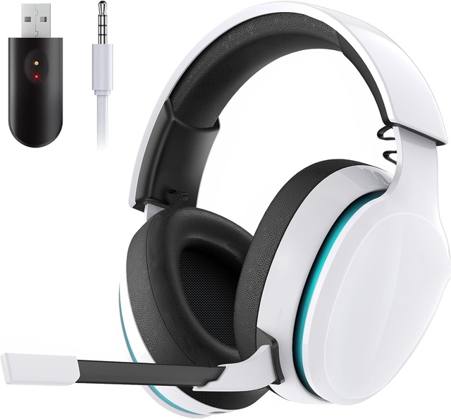 2.4GHz Wireless Gaming Headset, Suitable for PS5, PS4 Fortress Night and Call of Duty /FPS Gamers.