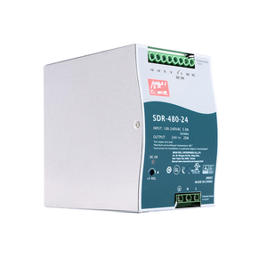 SDR-480-24 480W แหล่งจ่ายไฟแบบราง DIN 24V 20A พร้อมระบบ Active PFC ในตัว ประสิทธิภาพสูง สำหรับอุตสาหกรรม ชุดแปลงไฟ AC-DC - Product Image 2