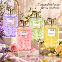 Ensemble de gel douche floral avec pétales de fleurs naturelles, aromathérapie hydratante, rose, jasmin, fleur de cerisier, 500 ml en stock