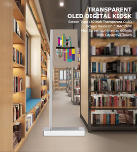 Affichage numérique OLED sur pied de 30 pouces avec écran tactile capacitif CMS intégré pour usage commercial et magasins de détail - Product Image 1