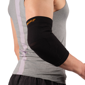 Black Seamless Elbow Support Sleeve Compression Arm Band Mesh Sports <b>Brace</b> Cycling Fitness Training UV Protection - Product Image 1