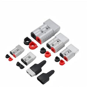 Ensemble de capuchons anti-poussière <span class=keywords><strong>rouge</strong></span> et noir, protections en caoutchouc silicone pour fiches de batterie de type Andersen 50A 120A 175A 350A - Product Image 3