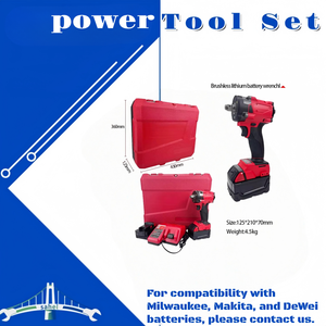 <span class=keywords><strong>Llave</strong></span> Dinamométrica Eléctrica para Reparación <span class=keywords><strong>de</strong></span> Automóviles, Inalámbrica, 18 V, Batería <span class=keywords><strong>de</strong></span> Iones <span class=keywords><strong>de</strong></span> Litio Recargable, Uso Industrial, 400-2000 Nm <span class=keywords><strong>de</strong></span> Torque Máximo, 1/2 Pulgada - Product Image 1