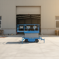 Plateforme élévatrice mobile à ciseaux manuelle/électrique, légère et portable, avec système de commande simple