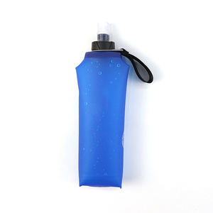 OEM/ODM ソフトフラスク 折りたたみ式 250ml 350ml 500ml ブルー グリーン グレー TPU ランニング用 折りたたみケトル 携帯式ソフトウォーターボトル - Product Image 3