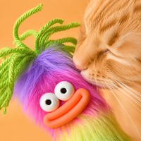 Juguete Interactivo para Gatos, Varita de Plumas, Juguete de Peluche para Gatos, Juguete con Mango de Madera para Gatitos, Juguete para Mascotas de Interior, Proveedor Mayorista OEM ODM