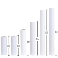 Papel de Plotter de Alta Calidad Qiyin, Rollo de Papel Bond Blanco para Dibujo CAD, Papel de Ingeniería, Venta al por Mayor de Fábrica