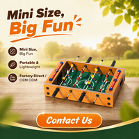 Table de baby-foot mini 34,5 cm, vente en gros, logo personnalisé OEM, jeu de football de table pour les revendeurs, commande en gros, faible MOQ, livraison rapide