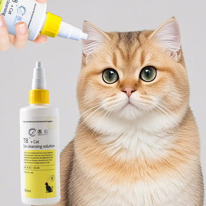 Kediler ve köpekler için lüks CE ISO sertifikalı Pet kulak temizleyici çözüm kolay temizlenebilir stoklanan 200mL - Product Image 2