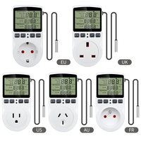 Termostato Multifunción con Pantalla LCD, Enchufe Digital, Controlador de Temperatura para Invernadero y Refrigerador