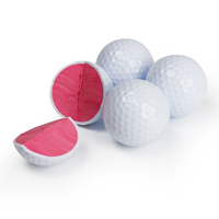 Crestgolf Bola Golf Rentang Latihan Berkendara, Bola Golf 2 Lapis Multi Warna Logo Dapat Disesuaikan