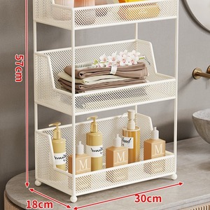 Étagère de rangement multi-niveaux blanche tendance moderne en gros pour les collations et les bijoux - Product Image 5