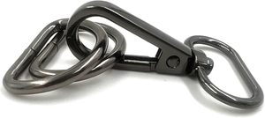 YIEN Smallbb Pcs Mousquetons pivotants de mode avec anneaux en D pour la fabrication de sacs à main et de sacs, couleur bronze - Product Image 4