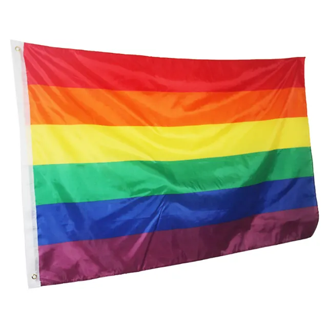 90X150CM Polyester Regenboog Gay Vlag Van Groothandel Gay Pride