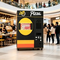 Kiosque de vente de pizzas intelligent extérieur disponible 24h/24, sans personnel, en libre-service, machine de vente de pizzas fraîches