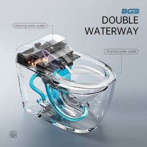 <span class=keywords><strong>WC</strong></span> <span class=keywords><strong>suspendu</strong></span> en céramique en forme d'œuf, à poser au sol, avec réservoir d'eau intégré, siphon entièrement automatique, télé<span class=keywords><strong>commande</strong></span> intelligente pour la maison - Product Image 4